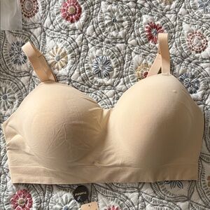 Truekind Women's Beige Comfort Bra